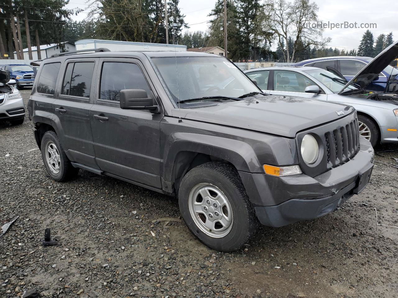 2014 Jeep Patriot Sport Gray vin: 1C4NJPBB5ED905540