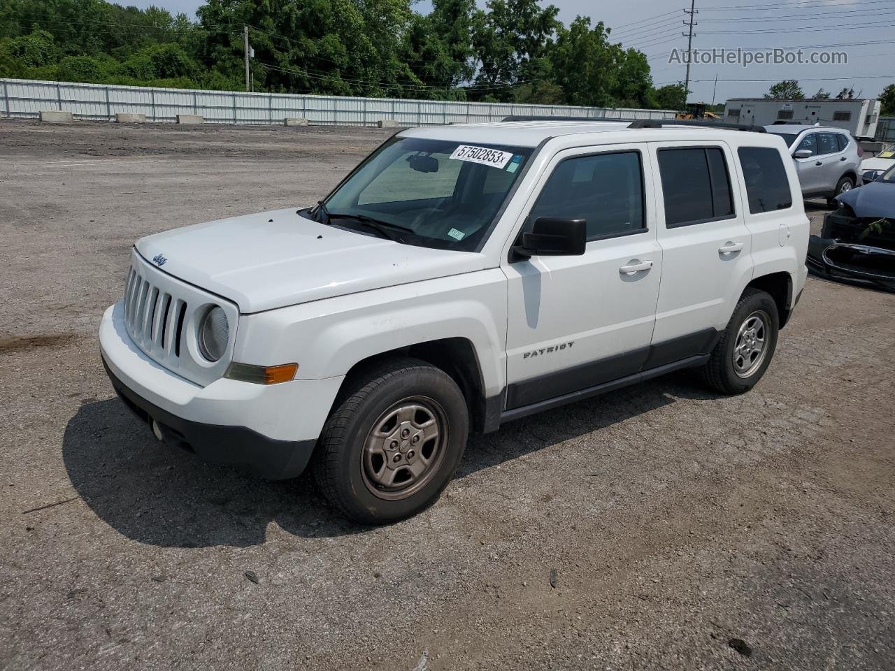 2016 Jeep Patriot Sport Белый vin: 1C4NJPBB5GD526119