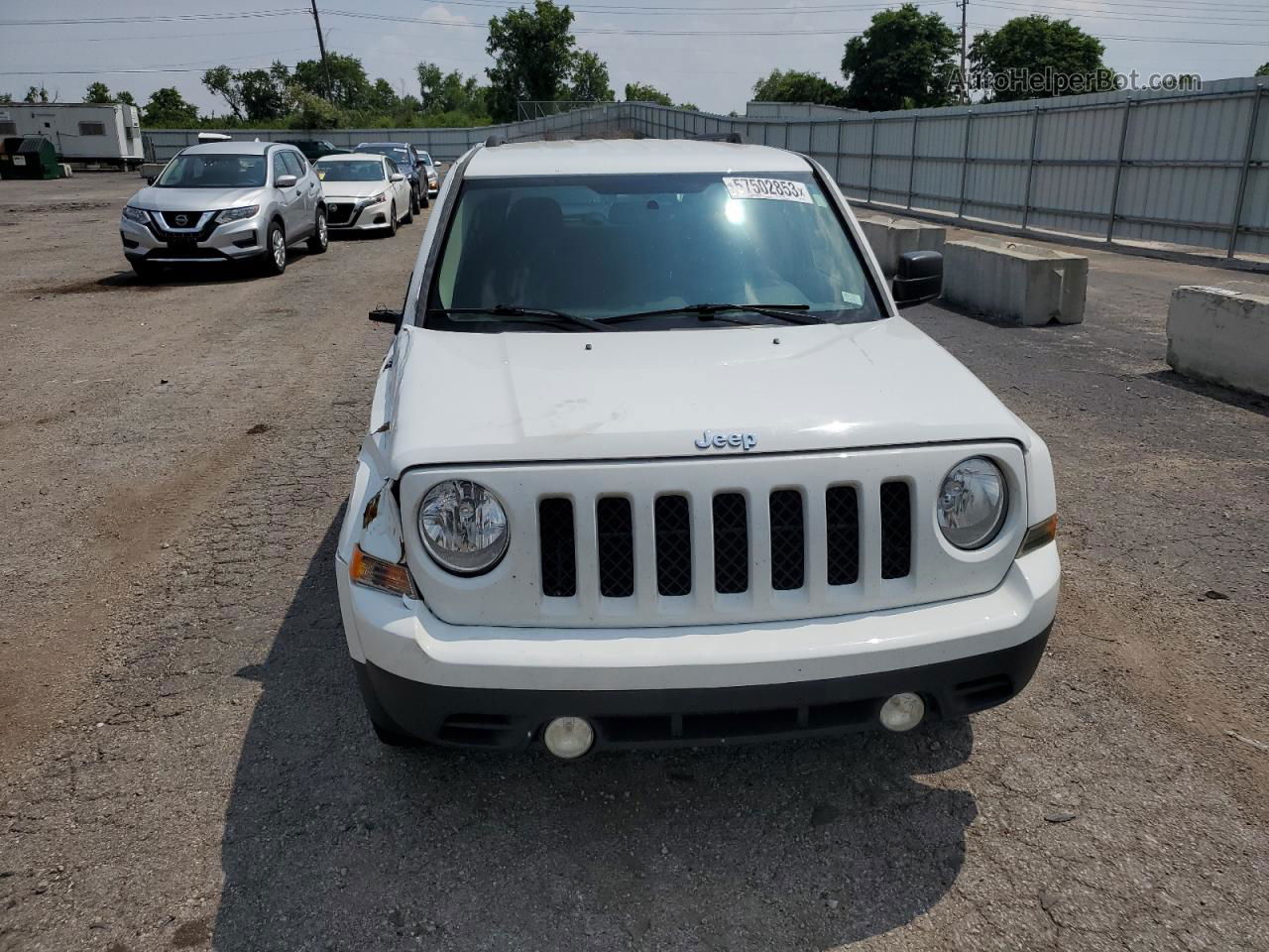 2016 Jeep Patriot Sport White vin: 1C4NJPBB5GD526119