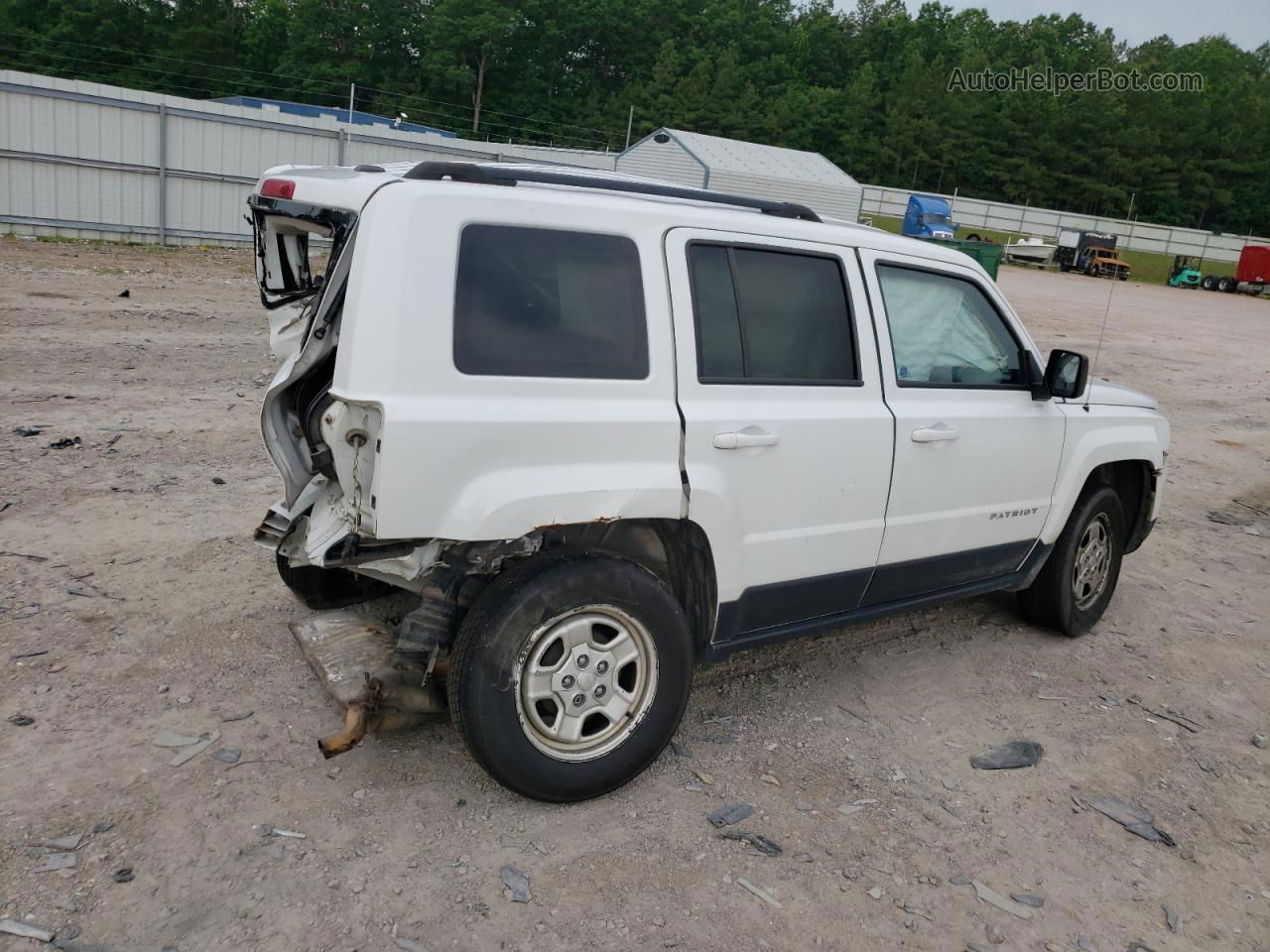 2016 Jeep Patriot Sport White vin: 1C4NJPBB5GD676229