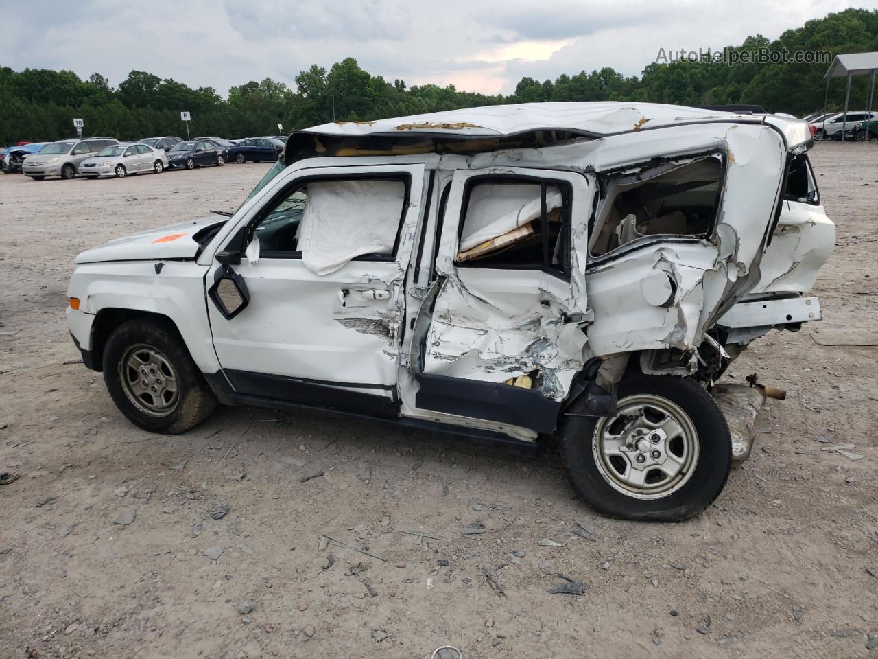 2016 Jeep Patriot Sport White vin: 1C4NJPBB5GD676229