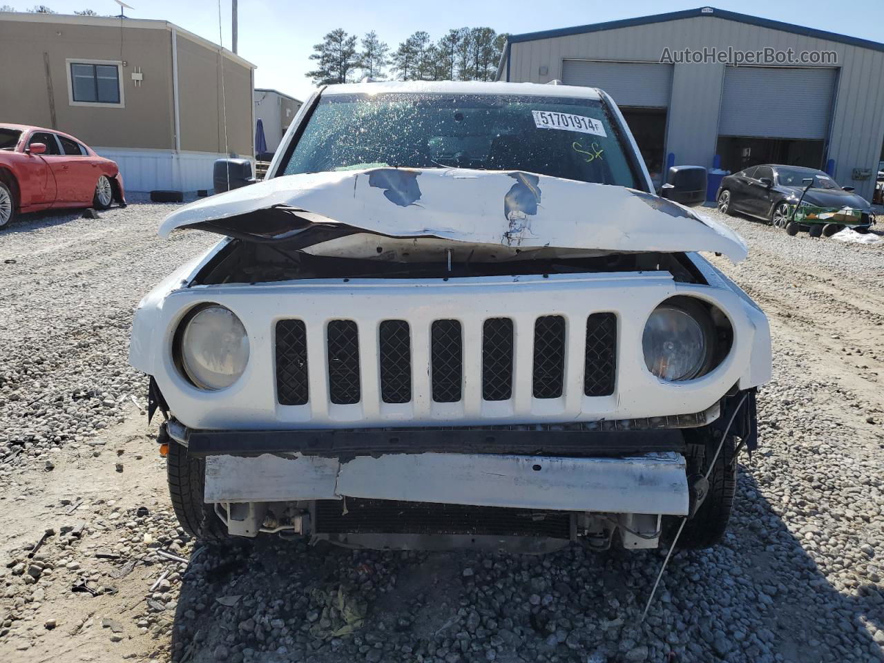 2014 Jeep Patriot Sport White vin: 1C4NJPBB6ED732143