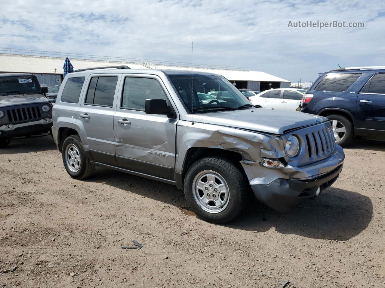 2014 Jeep Patriot Sport Gray vin: 1C4NJPBB6ED803129