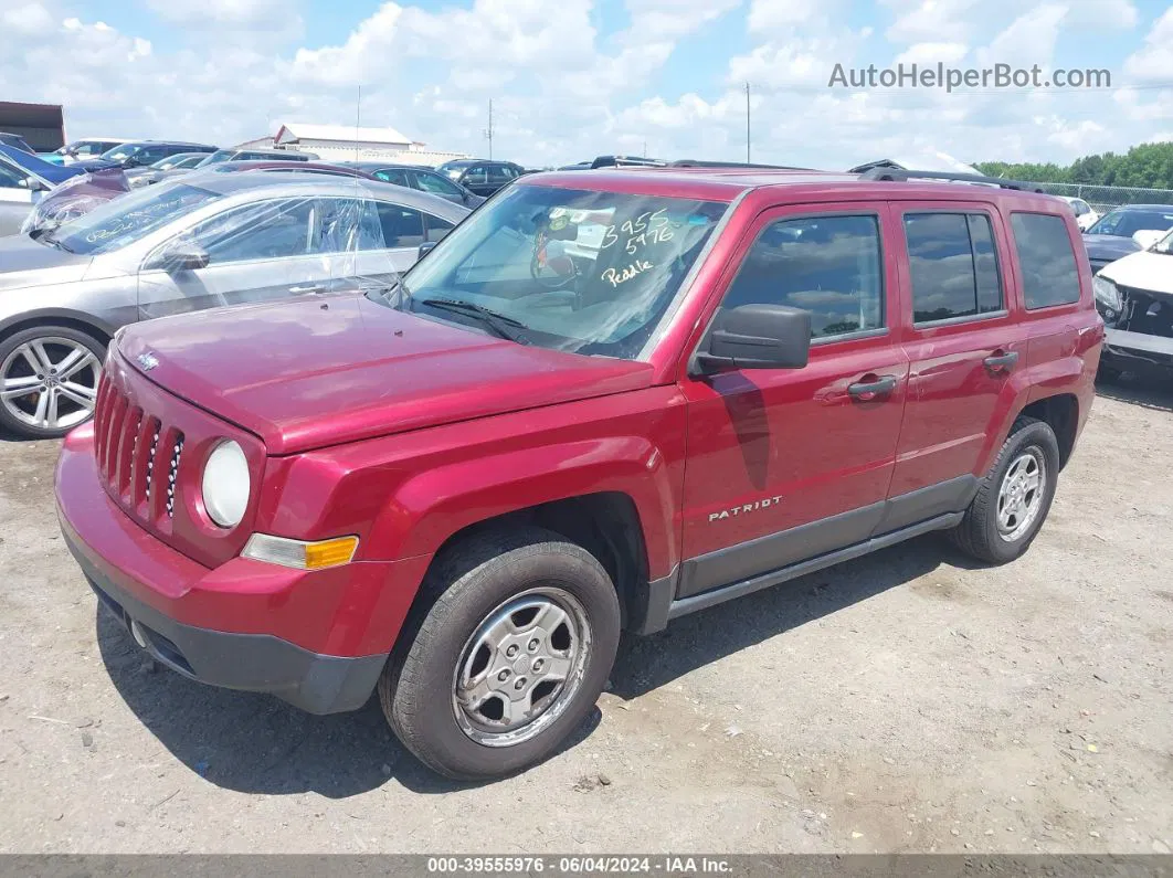 2014 Jeep Patriot Sport Red vin: 1C4NJPBB6ED849818