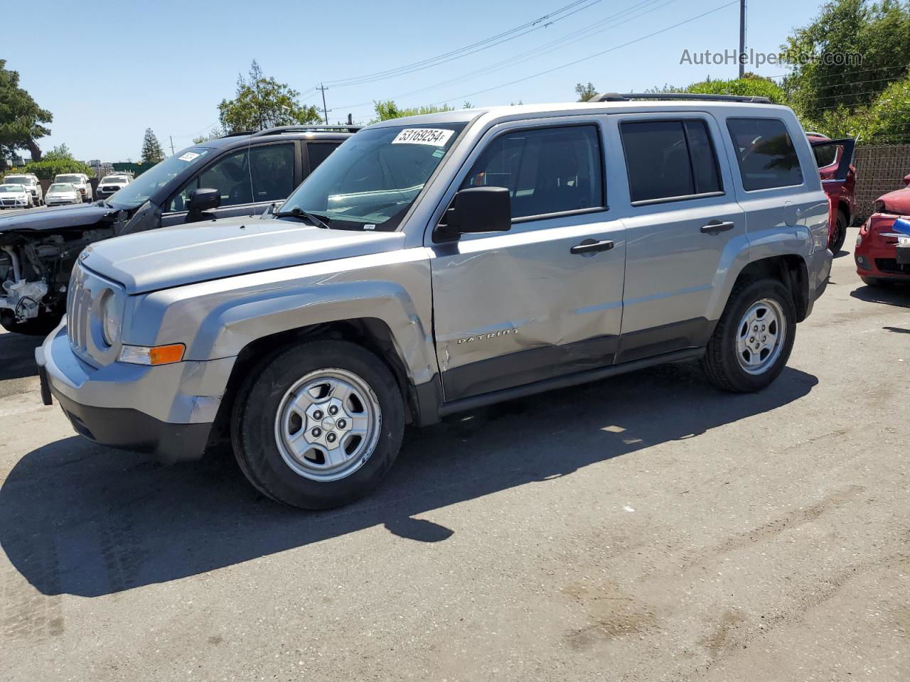 2014 Jeep Patriot Sport Silver vin: 1C4NJPBB6ED886741