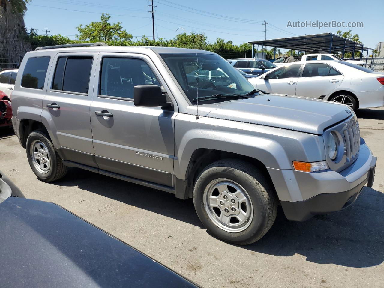 2014 Jeep Patriot Sport Silver vin: 1C4NJPBB6ED886741