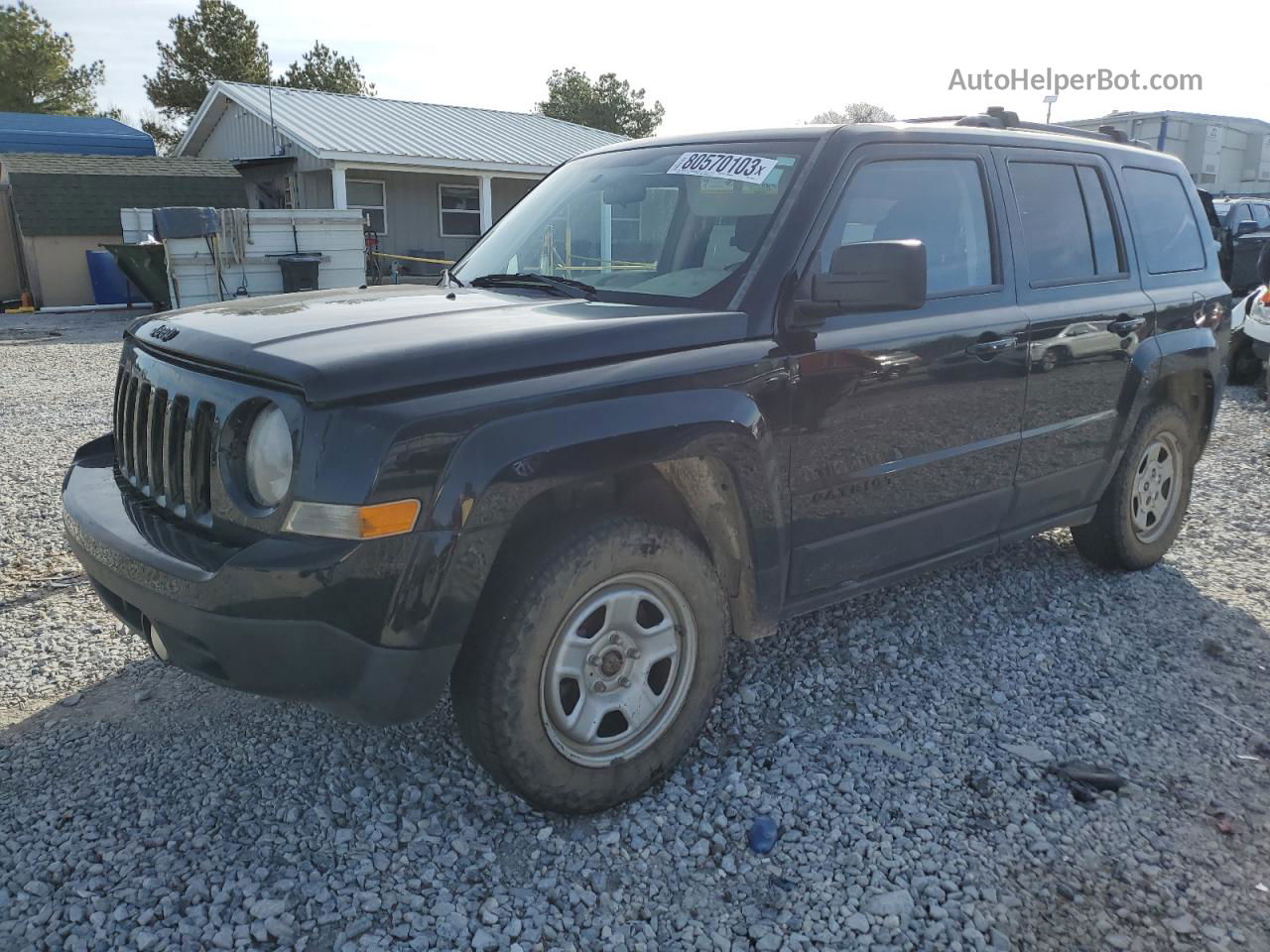 2014 Jeep Patriot Sport Черный vin: 1C4NJPBB6ED889994