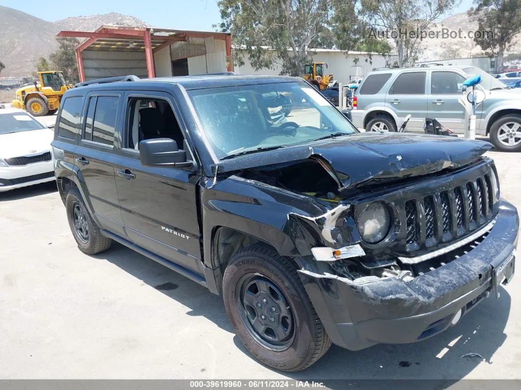 2016 Jeep Patriot Sport Black vin: 1C4NJPBB7GD603766