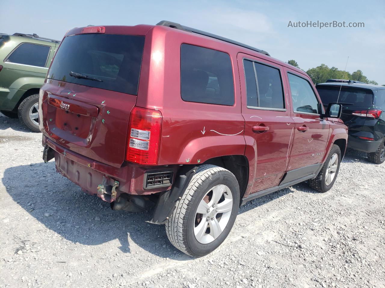 2014 Jeep Patriot Sport Red vin: 1C4NJPBB8ED547320