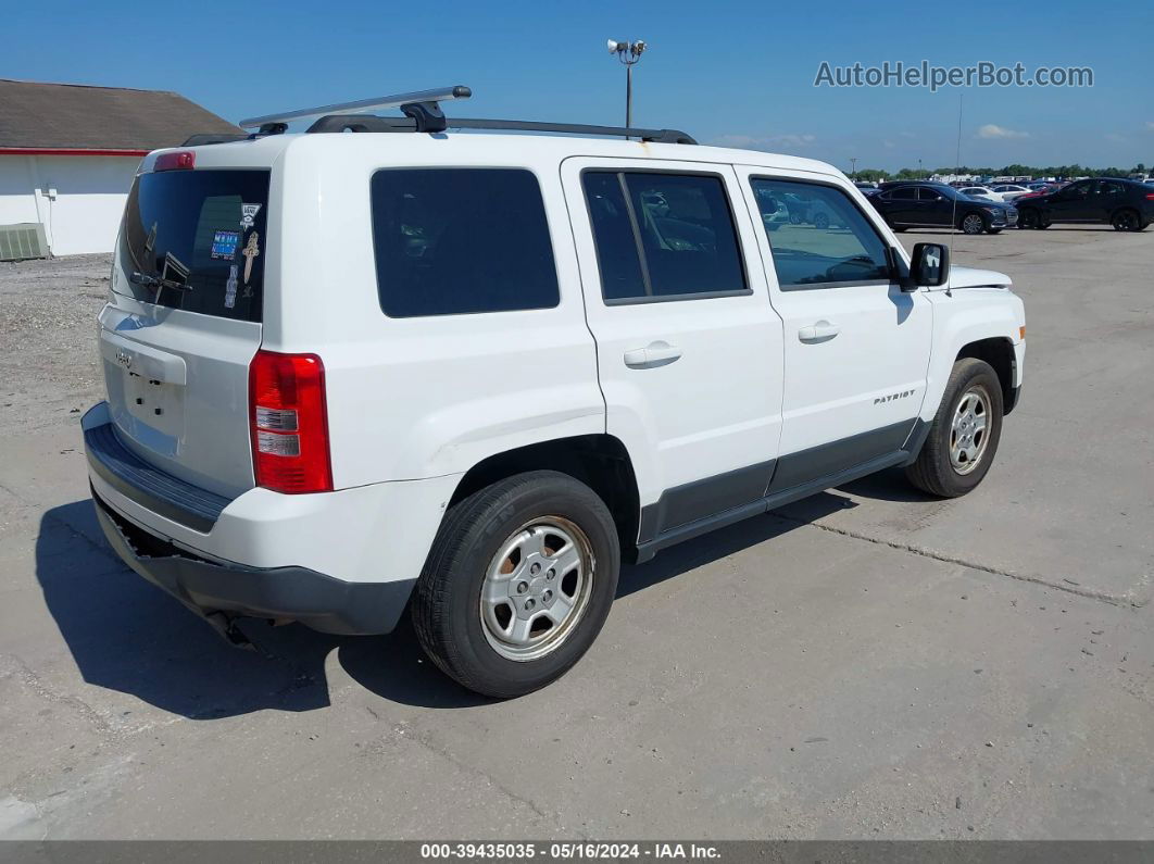 2014 Jeep Patriot Sport White vin: 1C4NJPBB8ED643481