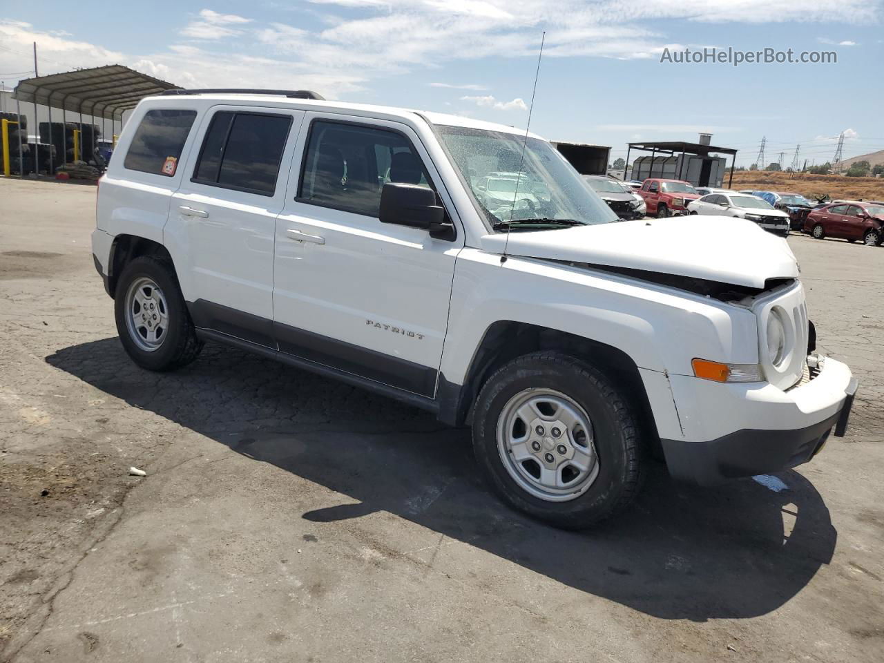 2014 Jeep Patriot Sport Белый vin: 1C4NJPBB8ED764320