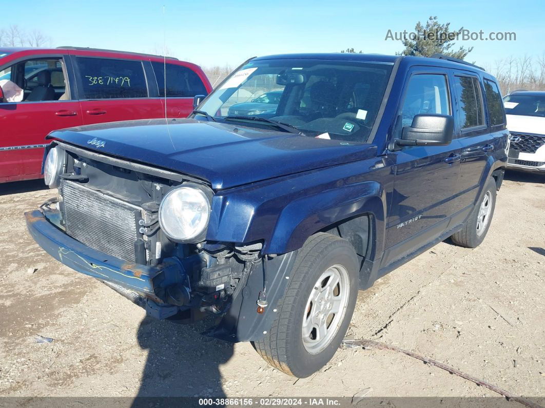 2016 Jeep Patriot Sport Blue vin: 1C4NJPBB8GD727075