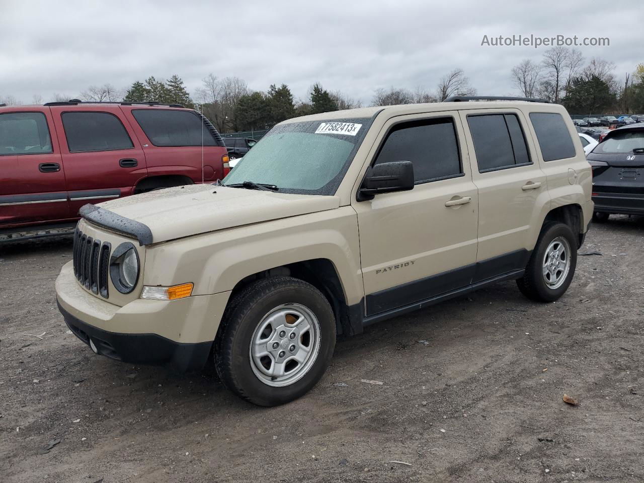 2016 Jeep Patriot Sport Желто-коричневый vin: 1C4NJPBB8GD808657