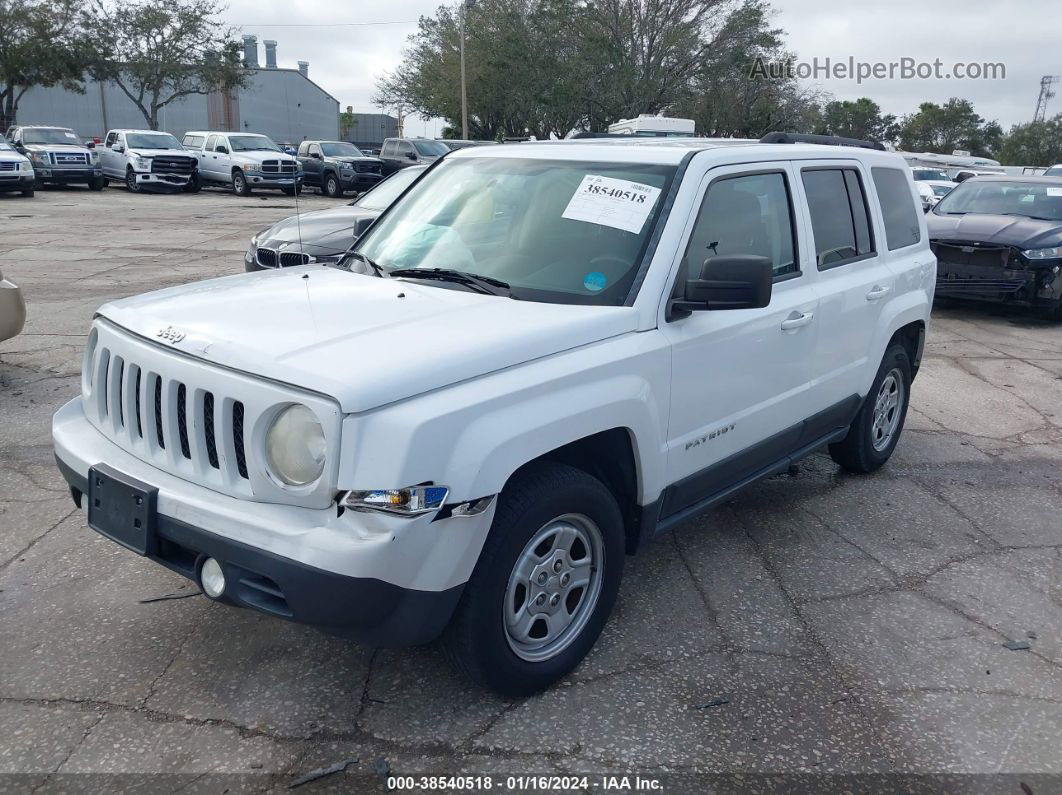 2012 Jeep Patriot Sport Белый vin: 1C4NJPBB9CD724633