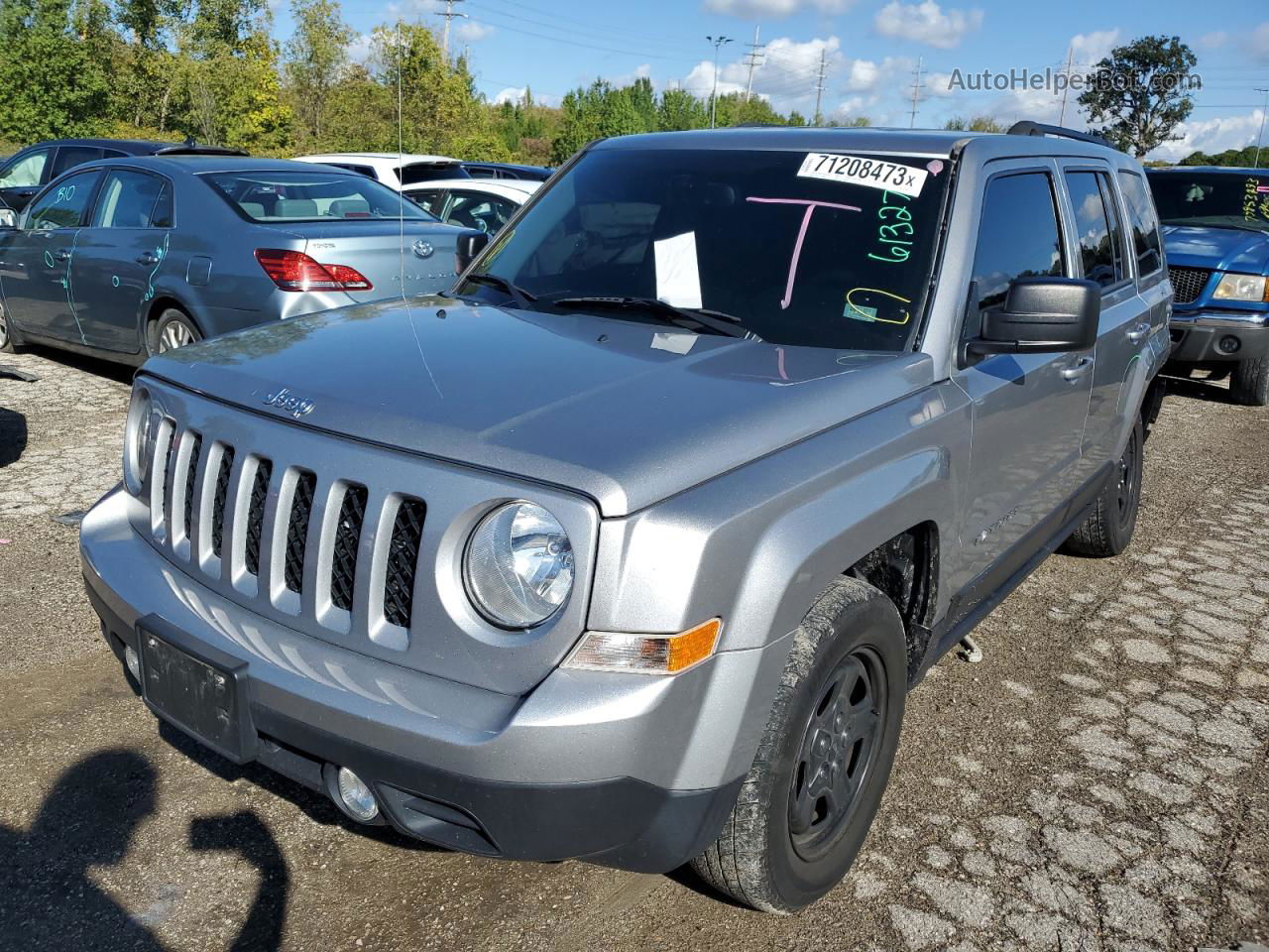 2016 Jeep Patriot Sport Серый vin: 1C4NJPBB9GD561486