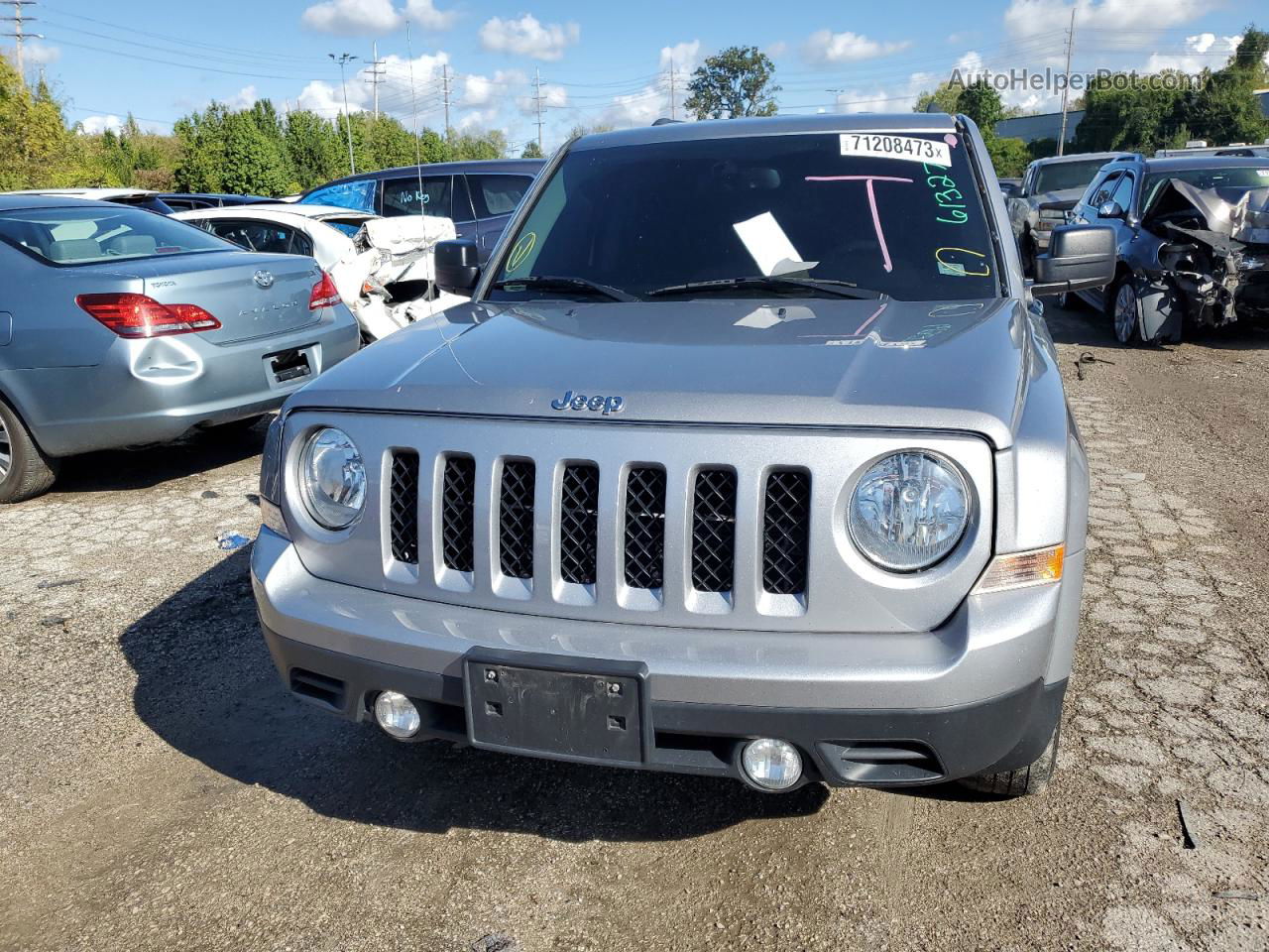 2016 Jeep Patriot Sport Серый vin: 1C4NJPBB9GD561486