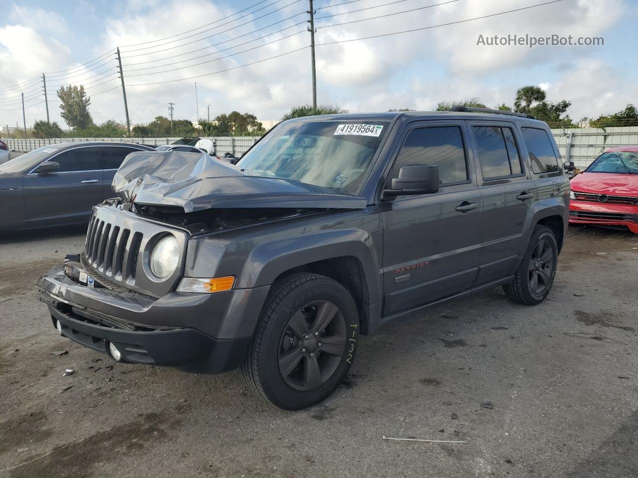 2016 Jeep Patriot Sport Gray vin: 1C4NJPBB9GD678811