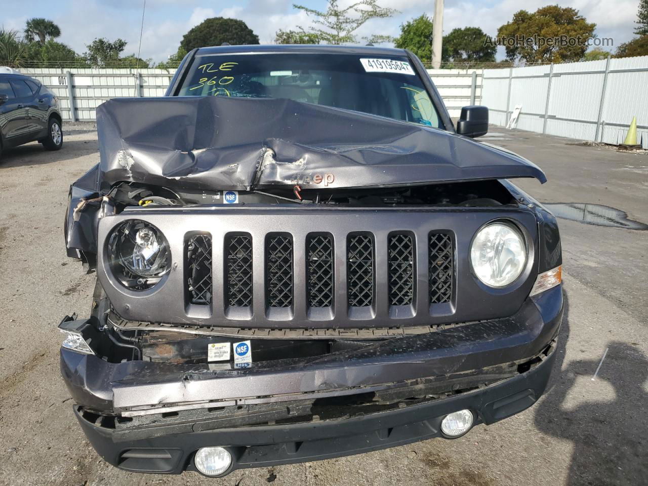 2016 Jeep Patriot Sport Серый vin: 1C4NJPBB9GD678811