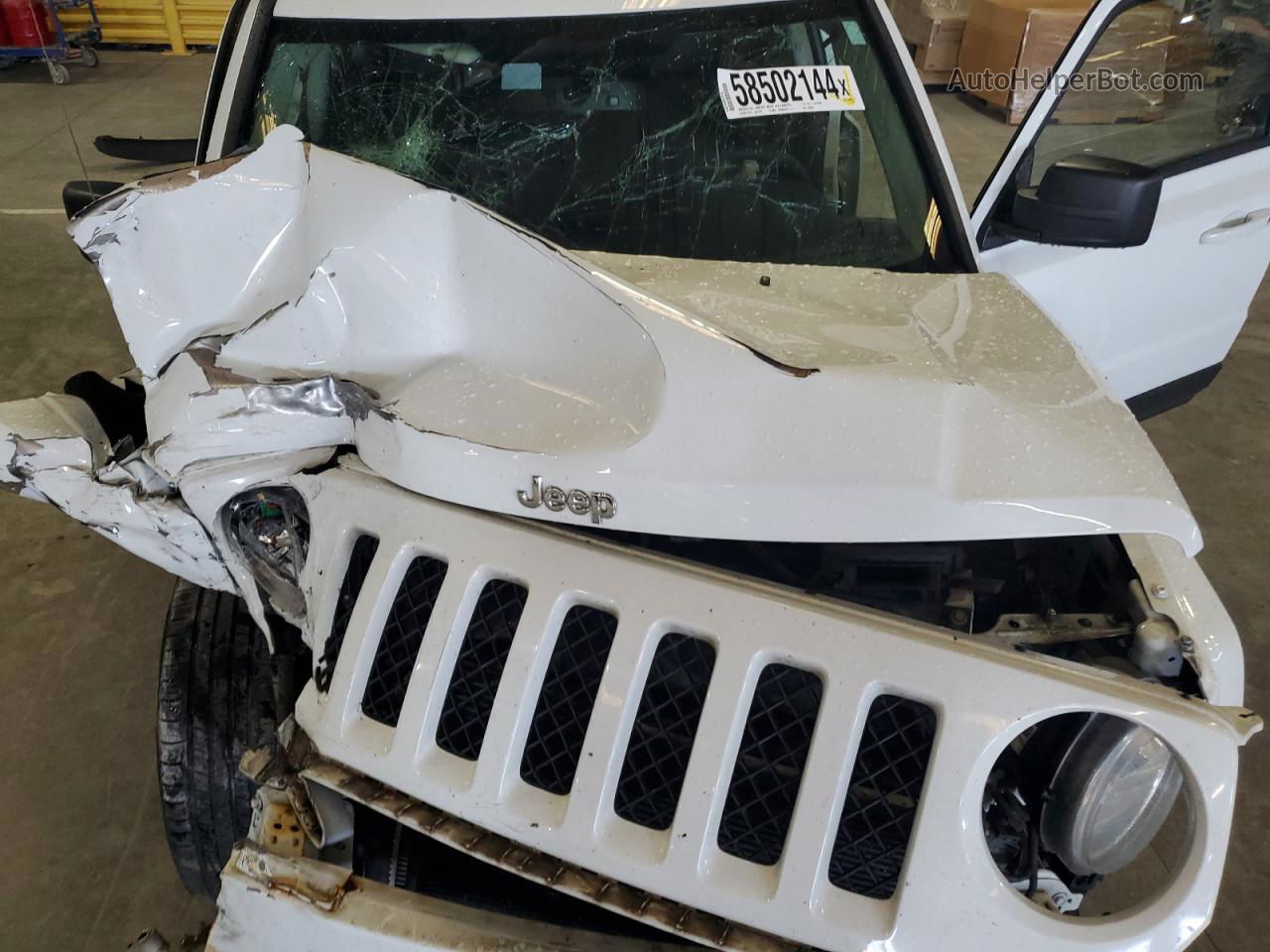 2016 Jeep Patriot Sport White vin: 1C4NJPBB9GD700693