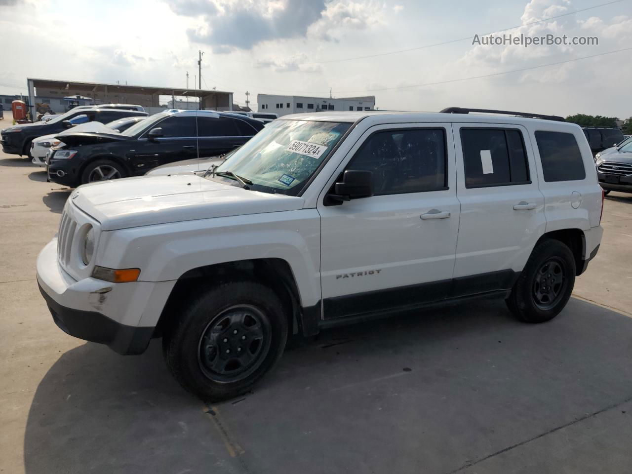 2016 Jeep Patriot Sport Белый vin: 1C4NJPBB9GD731801