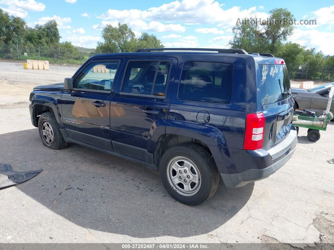 2014 Jeep Patriot Sport Dark Blue vin: 1C4NJPBBXED889156