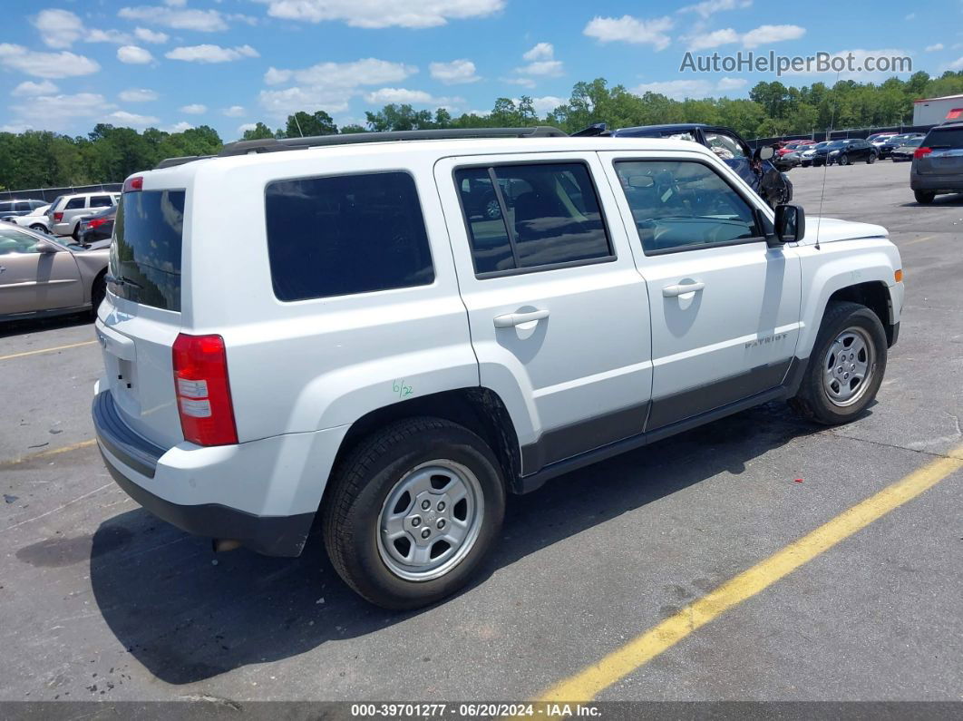 2014 Jeep Patriot Sport White vin: 1C4NJPBBXED917215