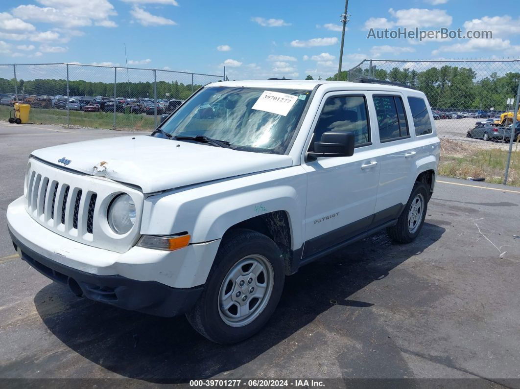 2014 Jeep Patriot Sport White vin: 1C4NJPBBXED917215