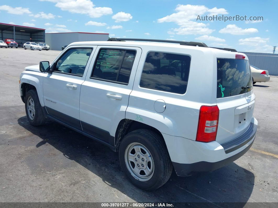 2014 Jeep Patriot Sport White vin: 1C4NJPBBXED917215