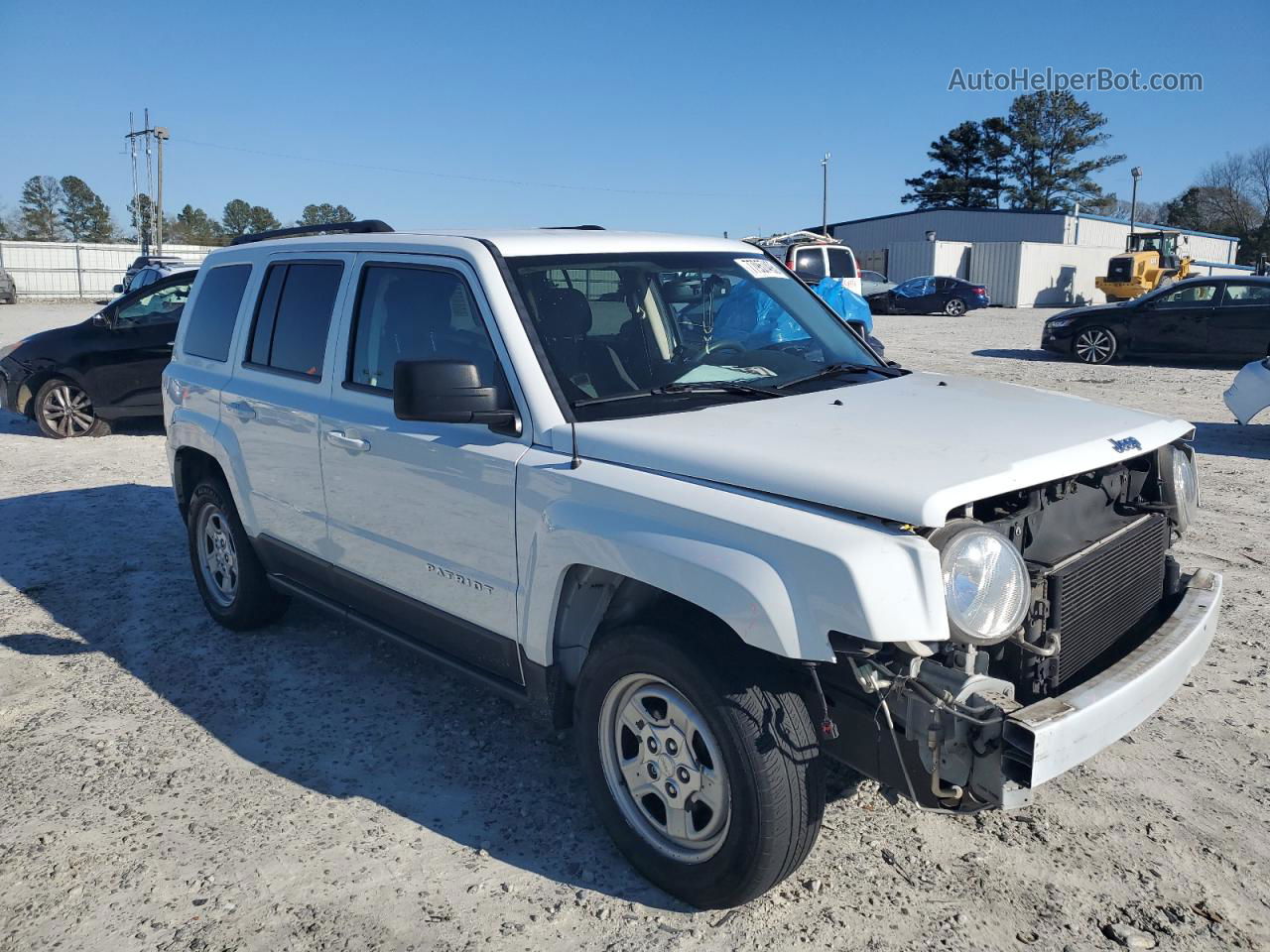 2016 Jeep Patriot Sport White vin: 1C4NJPBBXGD718152