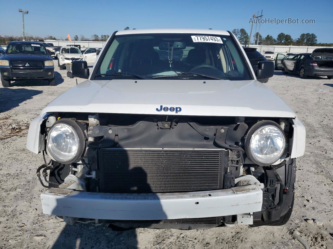 2016 Jeep Patriot Sport White vin: 1C4NJPBBXGD718152