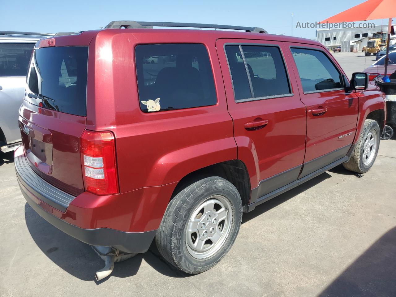 2016 Jeep Patriot Sport Бордовый vin: 1C4NJPBBXGD763544