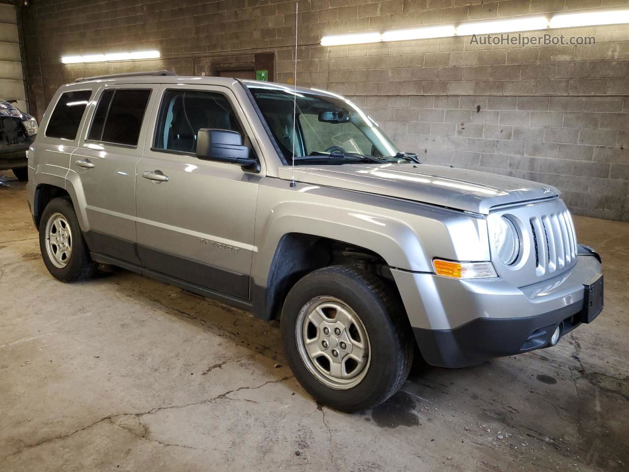 2016 Jeep Patriot Sport Silver vin: 1C4NJPBBXGD813021