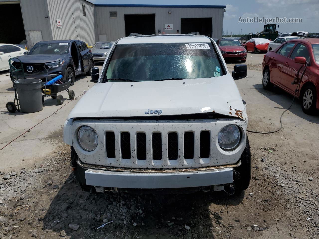 2014 Jeep Patriot Latitude White vin: 1C4NJPFA0ED671292