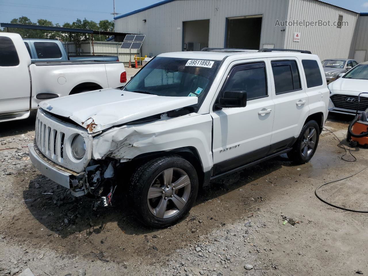 2014 Jeep Patriot Latitude White vin: 1C4NJPFA0ED671292