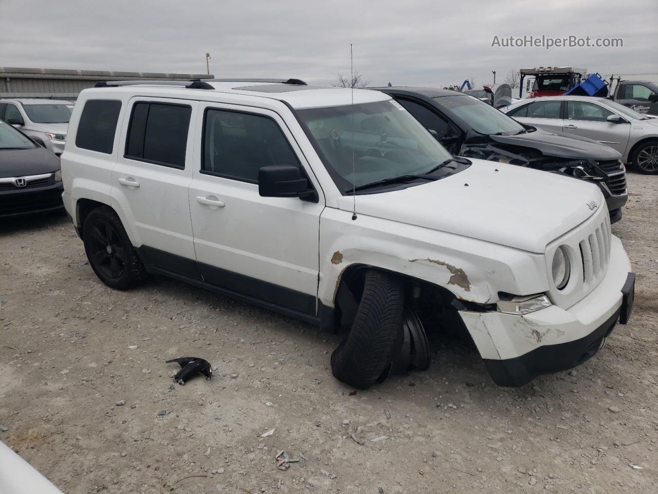 2016 Jeep Patriot Latitude White vin: 1C4NJPFA0GD620992