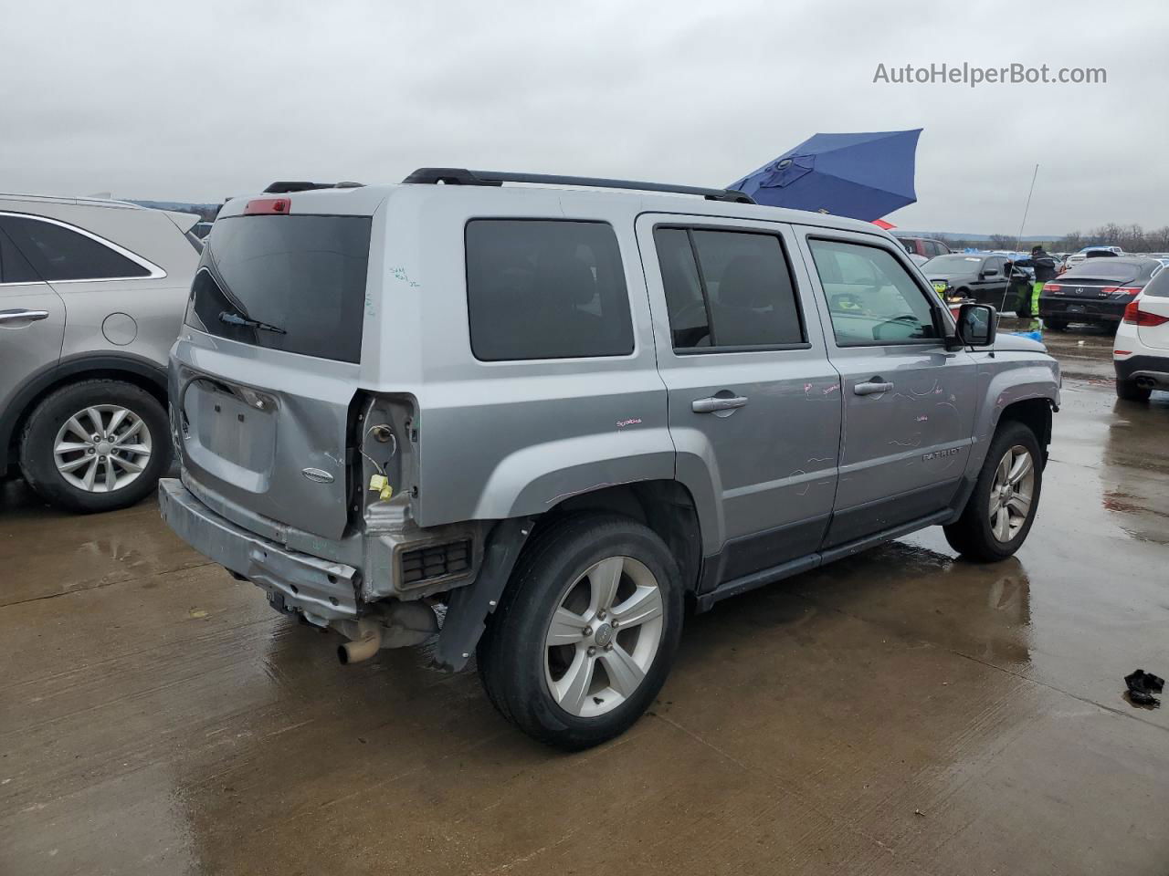 2016 Jeep Patriot Latitude Серый vin: 1C4NJPFA0GD722289