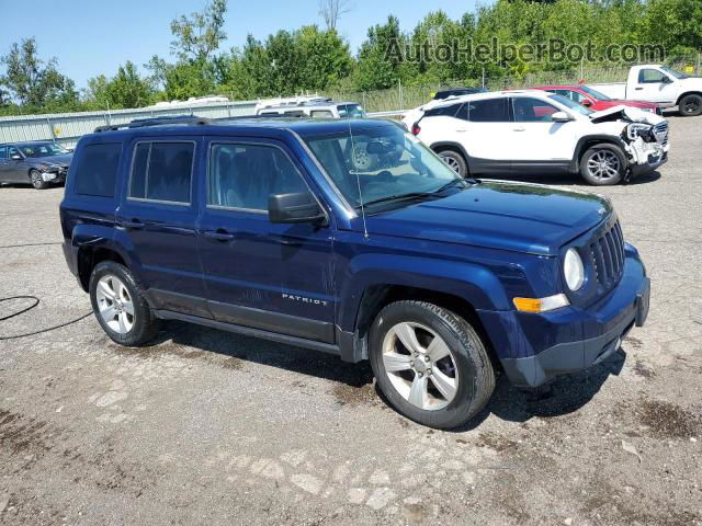 2014 Jeep Patriot Latitude Синий vin: 1C4NJPFA1ED691230