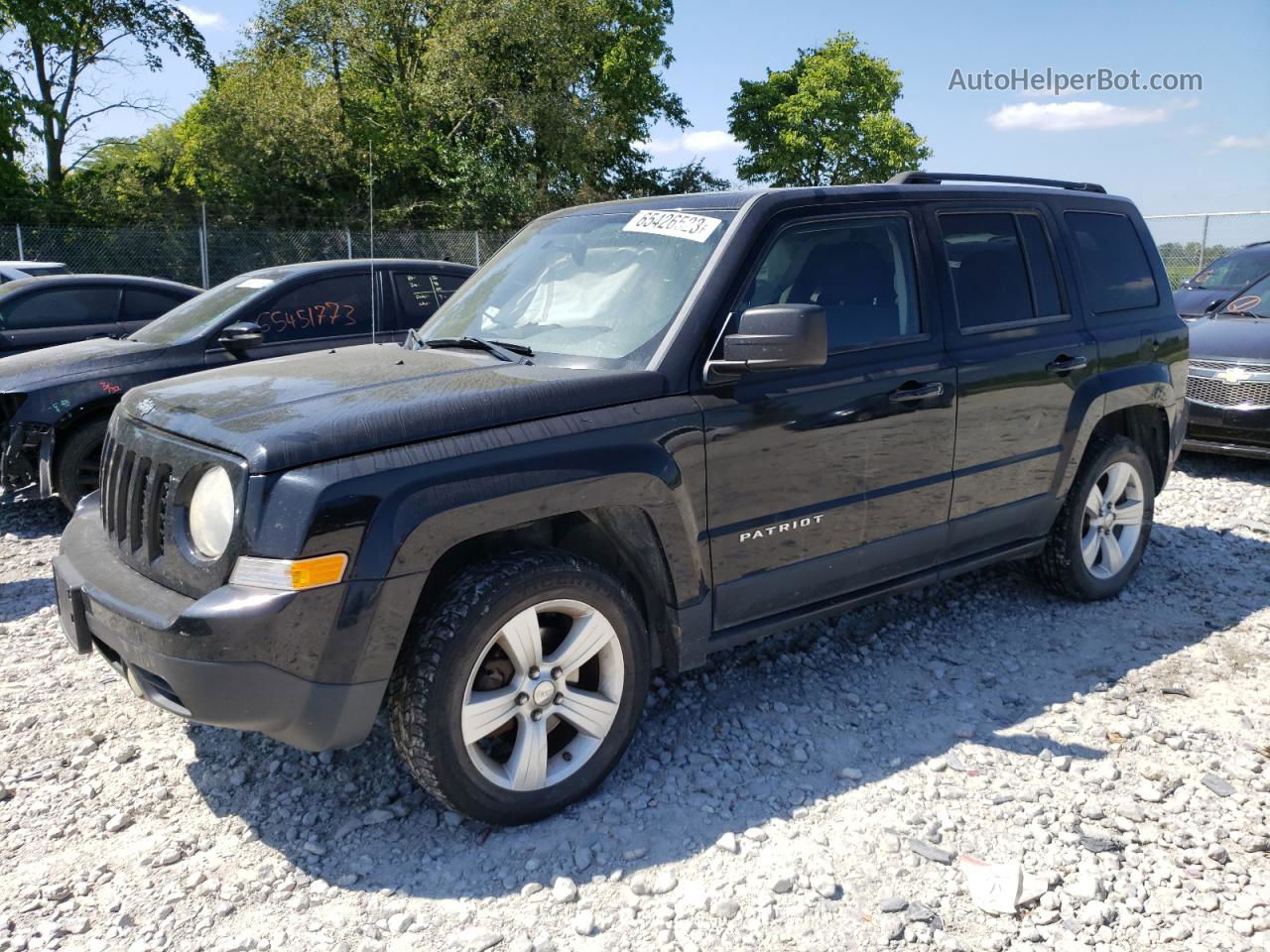 2012 Jeep Patriot Latitude Черный vin: 1C4NJPFA2CD542404