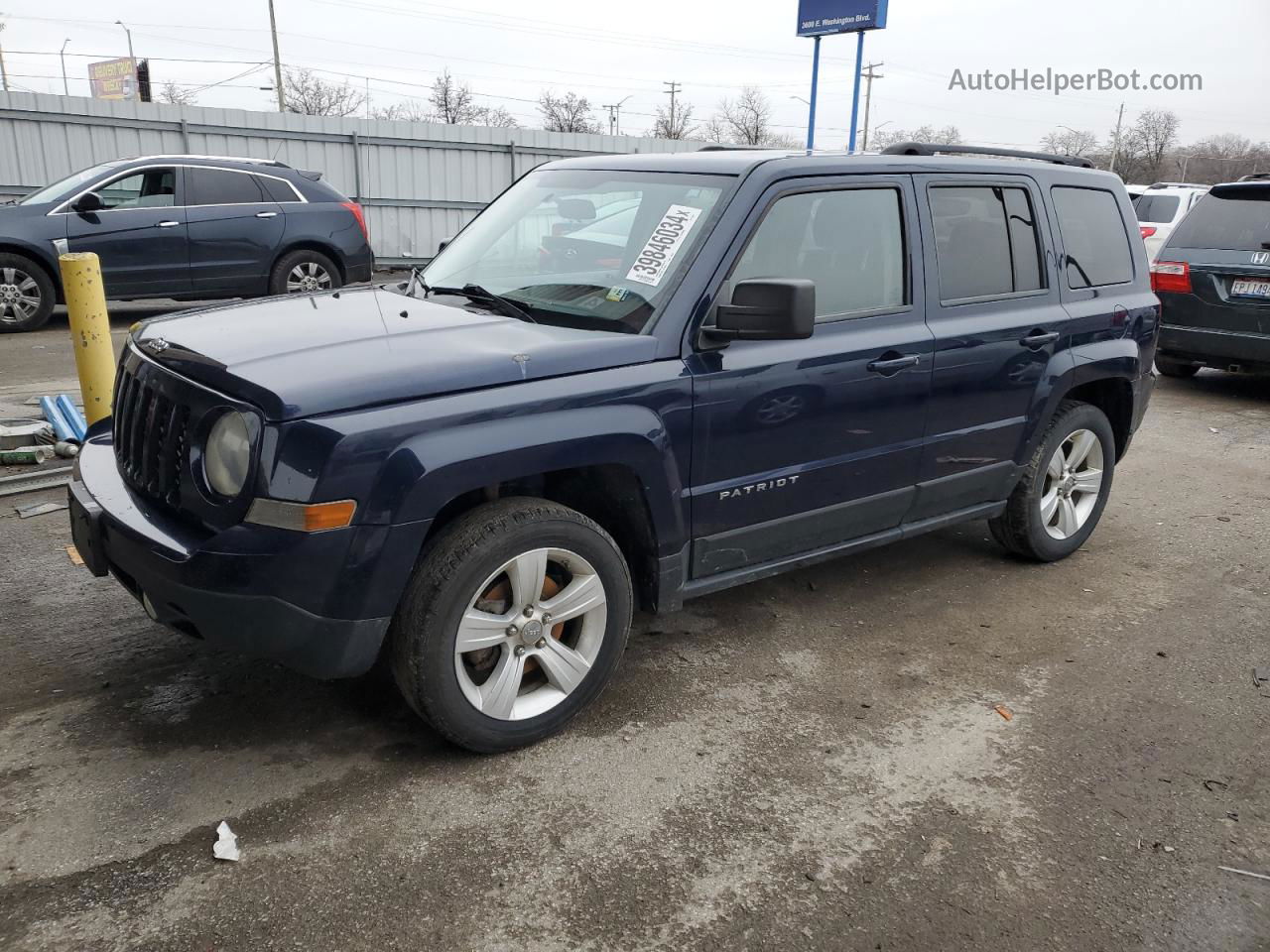 2012 Jeep Patriot Latitude Синий vin: 1C4NJPFA2CD648383