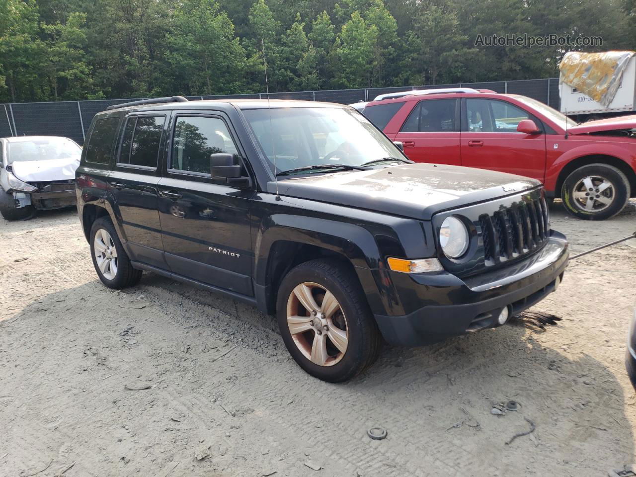 2014 Jeep Patriot Latitude Black vin: 1C4NJPFA2ED570335