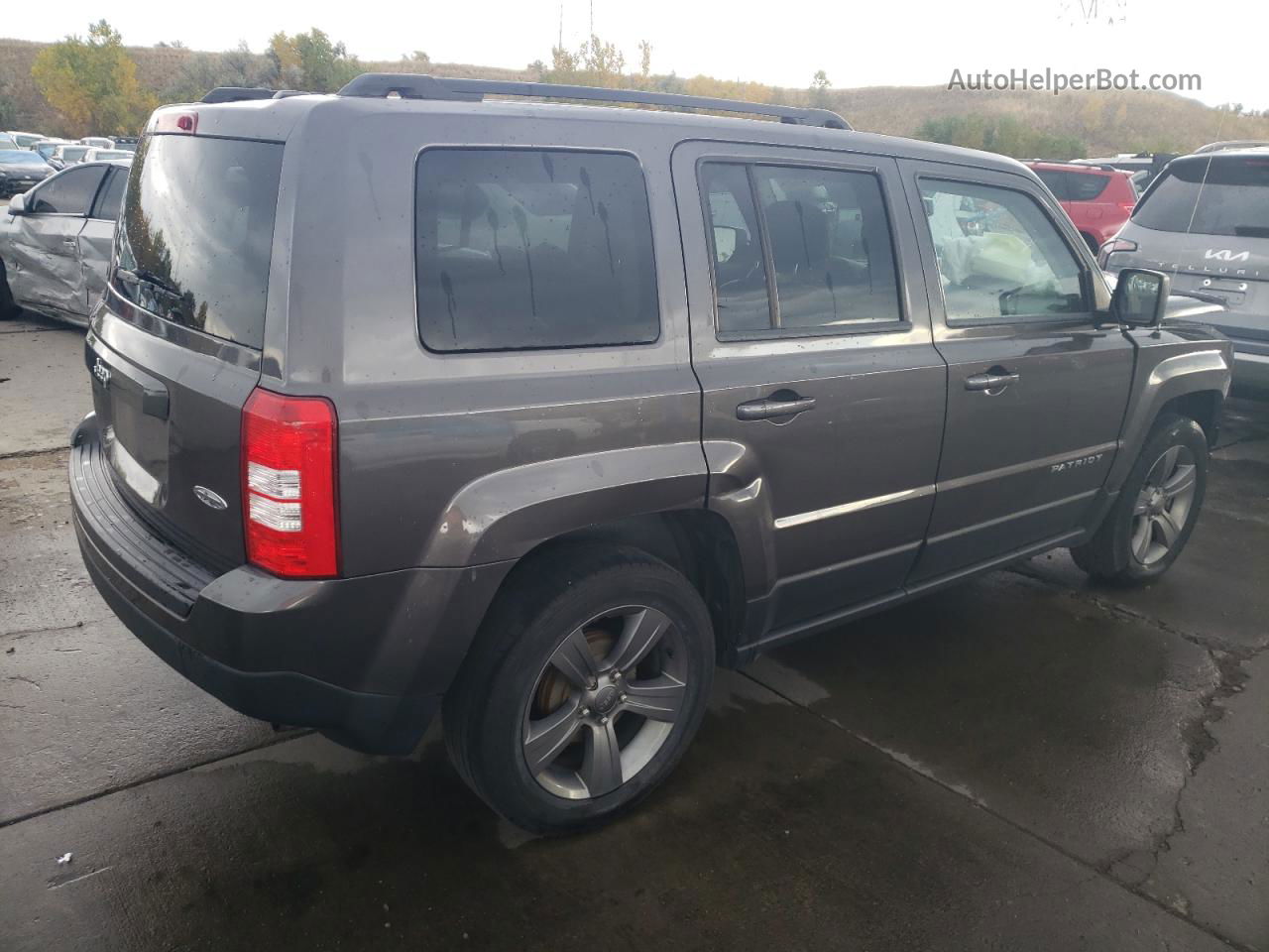 2014 Jeep Patriot Latitude Gray vin: 1C4NJPFA2ED857304