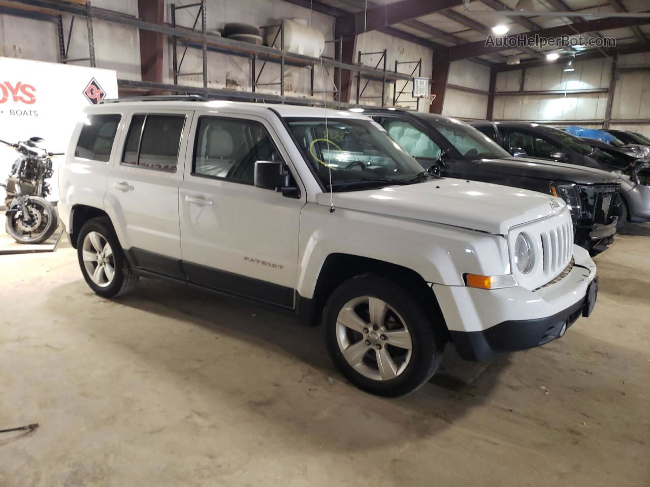 2014 Jeep Patriot Latitude Белый vin: 1C4NJPFA3ED529549