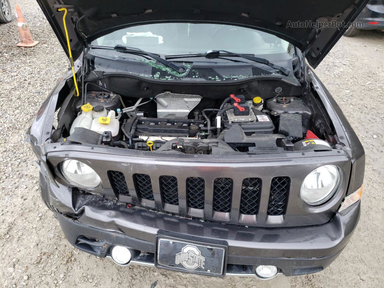 2016 Jeep Patriot Latitude Серый vin: 1C4NJPFA3GD754606