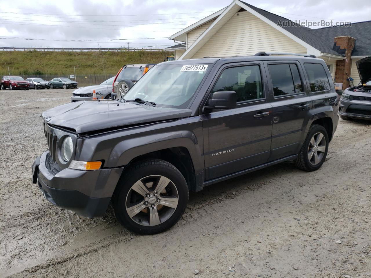 2016 Jeep Patriot Latitude Серый vin: 1C4NJPFA3GD754606