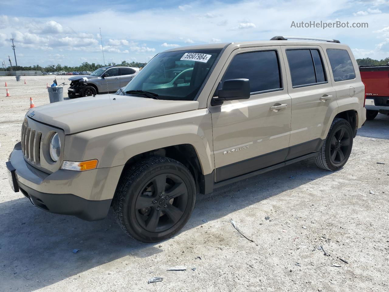 2016 Jeep Patriot Latitude Tan vin: 1C4NJPFA3GD774452