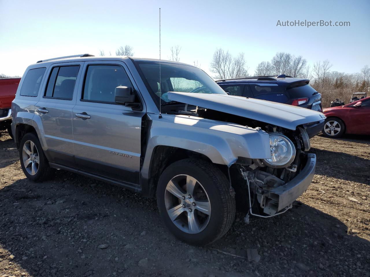 2016 Jeep Patriot Latitude Silver vin: 1C4NJPFA3GD801696