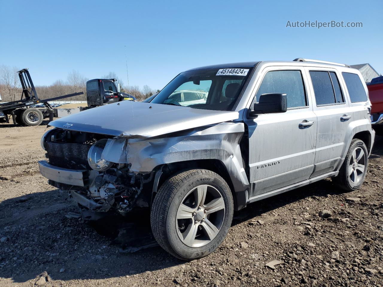 2016 Jeep Patriot Latitude Silver vin: 1C4NJPFA3GD801696