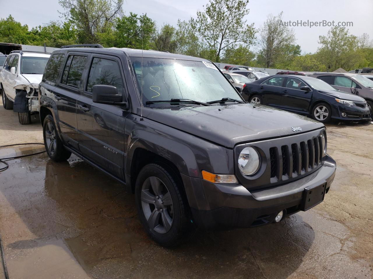 2014 Jeep Patriot Latitude Серый vin: 1C4NJPFA4ED821467