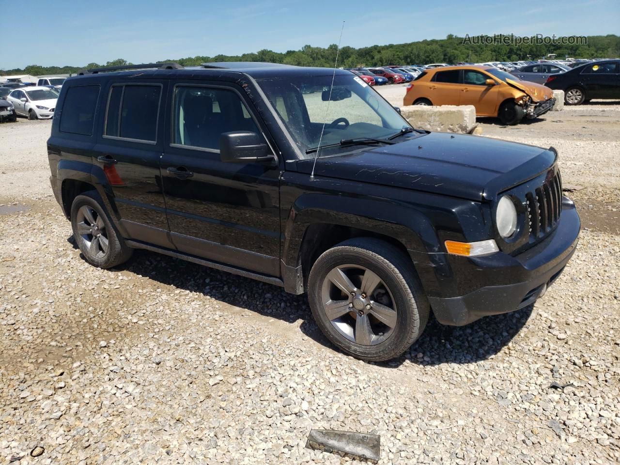 2014 Jeep Patriot Latitude Black vin: 1C4NJPFA4ED887906