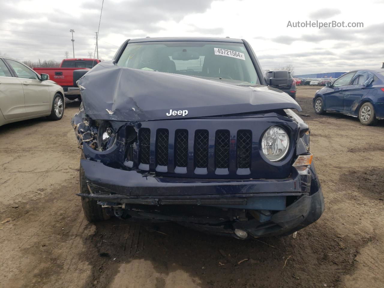 2016 Jeep Patriot Latitude Синий vin: 1C4NJPFA4GD705804